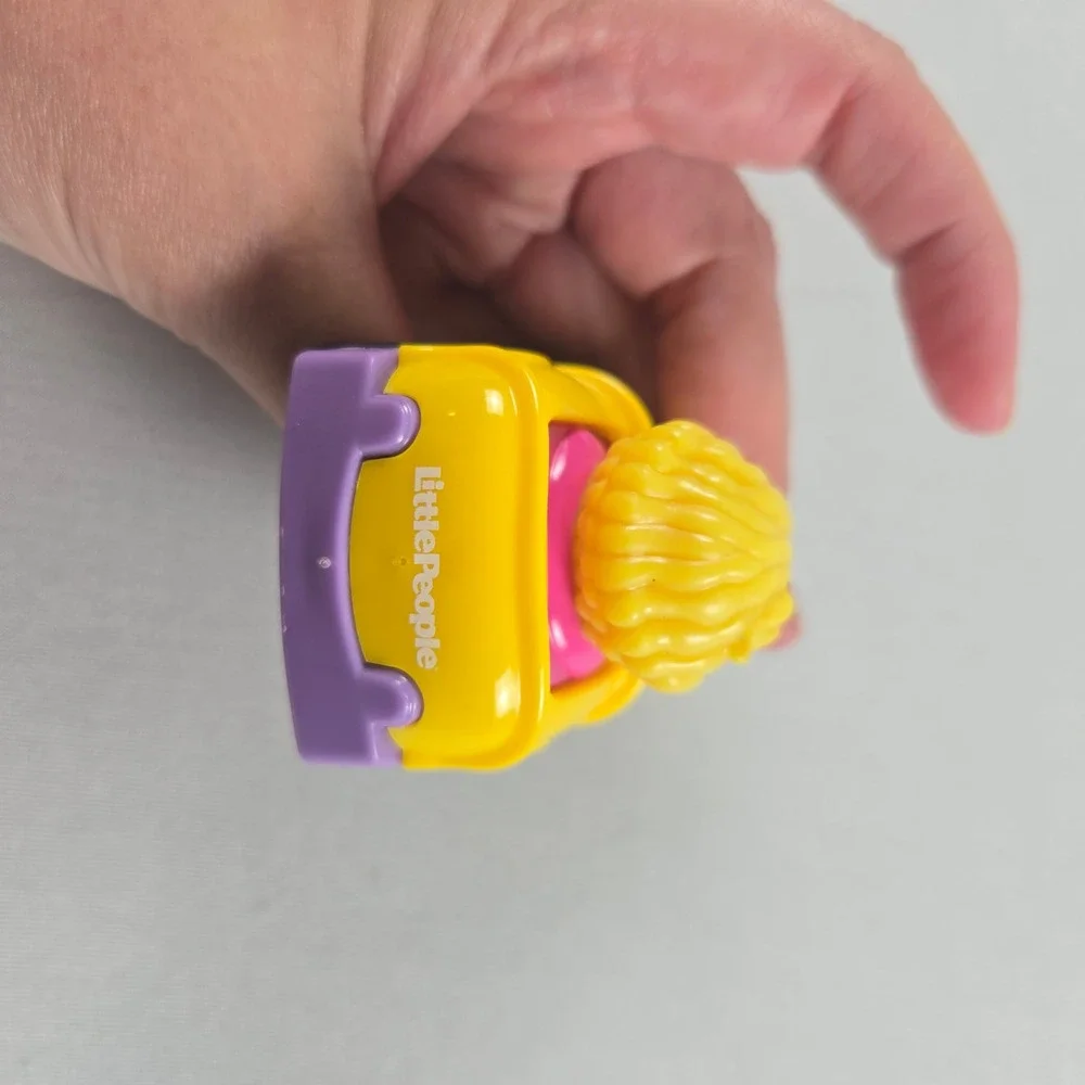 Fisher Price Little People Wheelies Race Car, Purple and Yellow